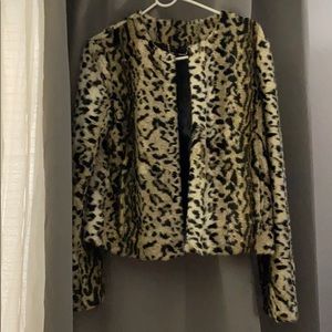 Leopard Faux Jacket